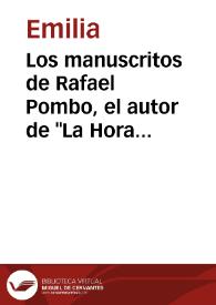 Los manuscritos de Rafael Pombo, el autor de 