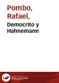 Democrito y Hahnemann