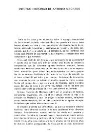 Entorno histórico de Antonio Machado