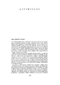 Cuadernos Hispanoamericanos, núm. 13 (enero-febrero 1950). Asteriscos