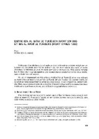 Entre Ibn al Imām le tudèlien (mort en 996) et Ibn al Rāmī le tunisois (mort après 1333)