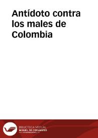 Antídoto contra los males de Colombia