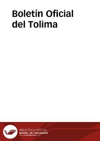 Boletín Oficial del Tolima