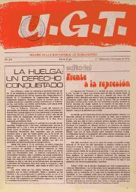 U.G.T. : Boletín de la Unión General de Trabajadores de España en Francia. Núm. 375, 2ª quincena-noviembre de 1976
