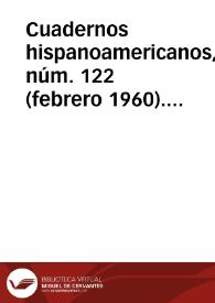 Cuadernos hispanoamericanos, núm. 122 (febrero 1960). Brújula de actualidad. Sección bibliográfica