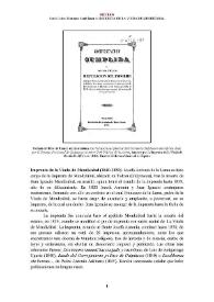  Imprenta de la Viuda de Mendizábal (1840-1850) [Semblanza]