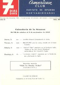 7 días = 7 days : boletín del Instituto de Estudios Norteamericanos, Barcelona. Núm. 101, del 30 de octubre al 6 de noviembre de 1960