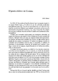 El poeta chileno de Cocteau