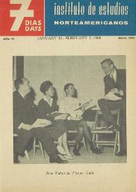 7 días = 7 days : boletín del Instituto de Estudios Norteamericanos, Barcelona. Núm. 196, del 26 de enero al 2 de febrero de 1964