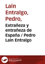 Extrañeza y entrañeza de España