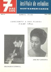 7 días = 7 days : boletín del Instituto de Estudios Norteamericanos, Barcelona. Núm. 207, del 19 al 26 de abril de 1964