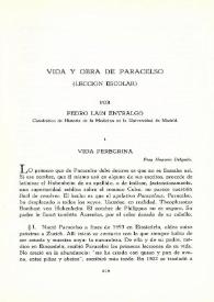 Vida y obra de Paracelso (lección escolar)