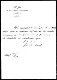 Carta de Santos T. a Rafael Altamira. Pravia (Asturias), 22 de abril de 1910