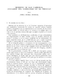 Roberto de las Carreras, iniciador del simbolismo en el Uruguay