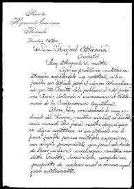 Carta de L. S. M. B. a Rafael Altamira. Barcelona, 26 de mayo de 1910