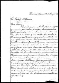 Carta de José Lastiñeira Martínez a Rafael Altamira. Buenos Aires, 29 de mayo de 1910