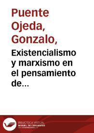 Existencialismo y marxismo en el pensamiento de Merleau-Ponty