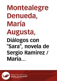 Diálogos con 'Sara', novela de Sergio Ramírez