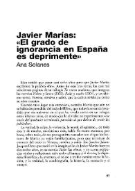 Entrevista con Javier Marías: 