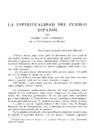 La espiritualidad del pueblo español