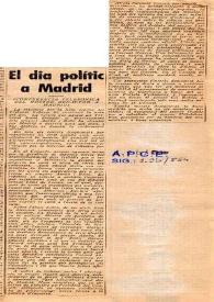 El dia polític a Madrid