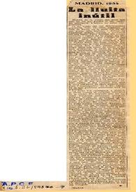 Madrid 1934. La lluita inútil