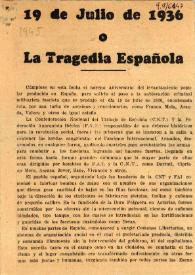 19 de julio de 1936 o la tragedia española