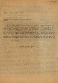 Carta de Fernando González Barón a la CNT. México (D. F.), 8 de mayo de 1942