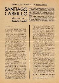 Carta de Santiago Carrillo a Wenceslao Carrillo. París, 15 de mayo de 1939