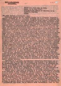 Carta del Grupo Parlamentario Socialista a José Giral. México D. F., 9 de marzo de 1946