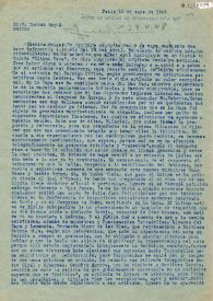 Carta de Indalecio Prieto a Carlos Esplá. París, 15 de mayo 1948