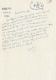Carta de Indalecio Prieto a Carlos Esplá. México, D. F., 30 de noviembre de 1961