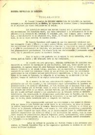 Declaración de la Esquerra Republicana de Catalunya sobre los principios y actitud ante la situación política
