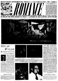 Romance : Revista Popular Hispanoamericana. Año I, núm. 2, 15 de febrero de 1940