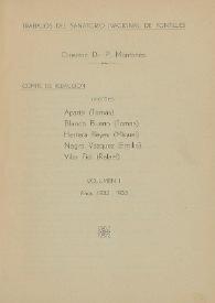 Trabajos del Sanatorio Nacional de Fontilles. Volumen I. Años 1932-1933