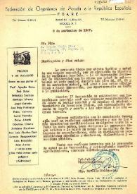 Carta del Vicepresidente de la Federación de Organismos de Ayuda a la República, Braulio Maldonado, a Esplá. México, D. F., 8 de noviembre de 1947