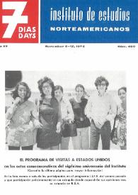 7 días = 7 days : boletín del Instituto de Estudios Norteamericanos, Barcelona. Núm. 480, del 6 de 12 de noviembre de 1972