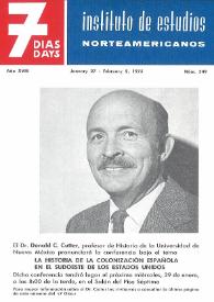 7 días = 7 days : boletín del Instituto de Estudios Norteamericanos, Barcelona. Núm. 549, del 27 al 2 de febrero de 1975