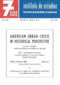 7 días = 7 days : boletín del Instituto de Estudios Norteamericanos, Barcelona. Núm. 553, del 24 de febrero al 2 de marzo de 1975