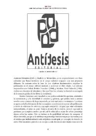 Antítesis Editorial (2013- ) [Semblanza]