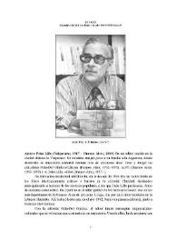 Arturo Peña Lillo (Valparaíso, 1917- Buenos Aires, 2009) [Semblanza]