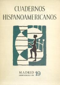 Cuadernos Hispanoamericanos. Núm. 19, enero-febrero 1951