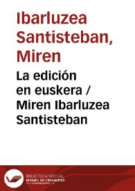 La edición en euskera 