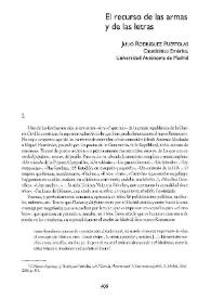 El recurso de las armas y de las letras