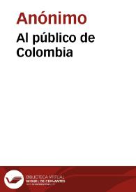 Al público de Colombia