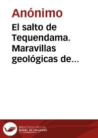 El salto de Tequendama. Maravillas geológicas de Colombia