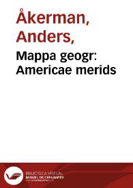 Mappa geogr: Americae merids