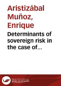 Determinants of sovereign risk in the case of Latin-American Brady bonds = Determinantes del riesgo soberano en el caso de los bonos Brady latinoamericanos