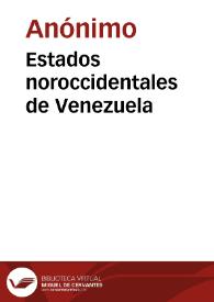 Estados noroccidentales de Venezuela