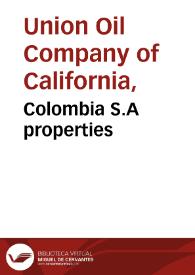 Colombia S.A properties